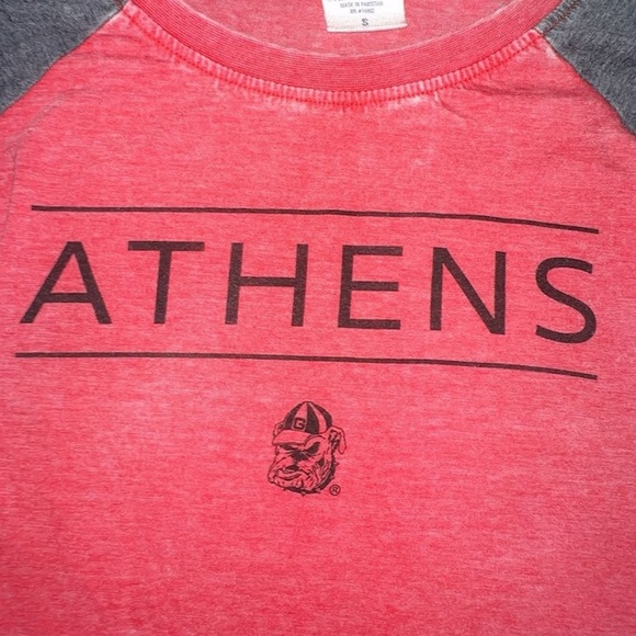 Womens Georgia Bulldogs College Football Graphic TeeShirt Red - Picture 3 of 5